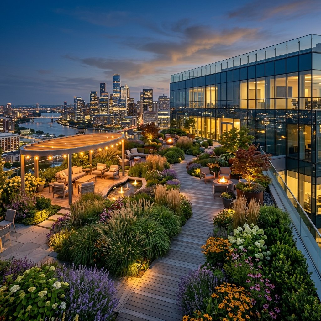 Commercial Rooftop Garden